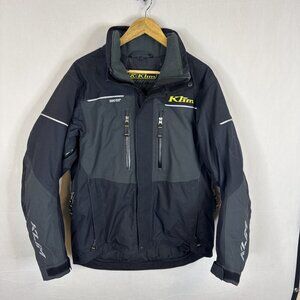 Klim Keweenaw Jacket Mens M Black Gray 3M Reflective Gortex Snowmobile